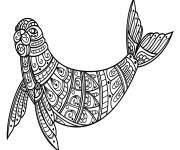 Coloriage Zentangle de sceau