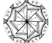 Coloriage Adulte Zentangle Rangoli