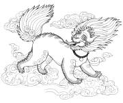 Coloriage Animal l&eacute;gendaire zentangle