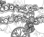 Coloriage Dessin zentangle