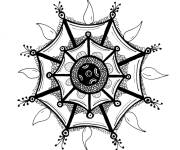 Coloriage Illustration Rangoli Zentangle