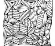 Coloriage Illustration Zentangle abstrait