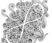 Coloriage Infinit&eacute; Zentangle pour adulte