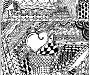 Coloriage Les diff&egrave;rent motifs zentange