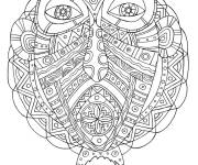 Coloriage Licorne Zentangle tribal