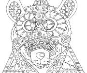 Coloriage Ours Zentangle