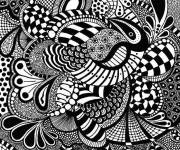 Coloriage Style d'art Zentangle