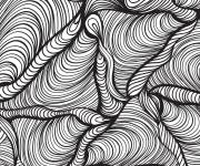 Coloriage Tornade avec des diff&eacute;rents motifs