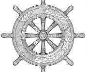 Coloriage Volant marin style Zentangle adulte