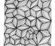 Coloriage Zentangle abstrait en d&eacute;coration fantastique