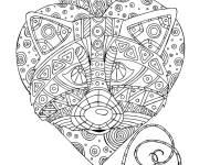 Coloriage Zentangle adulte tribal