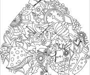 Coloriage Zentangle de pic