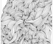 Coloriage Zentangle lin&eacute;aire