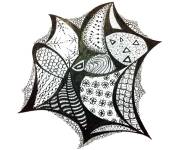 Coloriage Zentangle mod&egrave;le binaire
