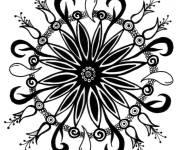 Coloriage Zentangle Rangoli