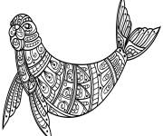 Coloriage Zentangle Sceller