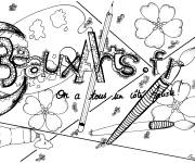 Coloriage Zentangle vectoriel