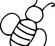 Coloriage Abeille &agrave; compl&eacute;ter