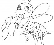 Coloriage Abeille &agrave; t&eacute;l&eacute;charger