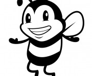 Coloriage Abeille mignonne