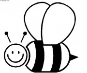 Coloriage Abeille pour enfant