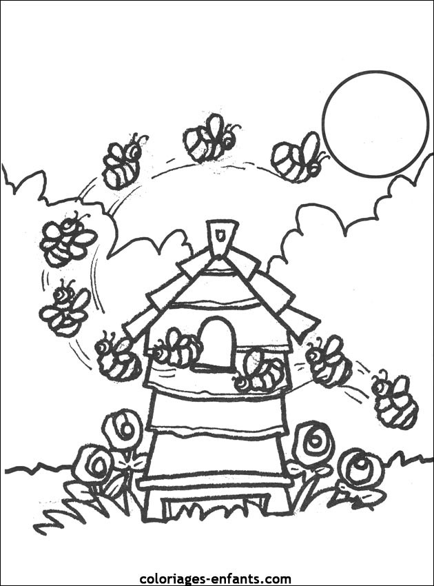 Coloriage Ruche D Abeilles Dessin Gratuit A Imprimer Coloriage Ruche D Abeilles Dessin Gratuit A Imprimer