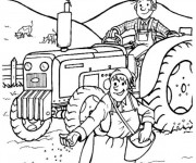 Coloriage Activit&eacute;s agricoles