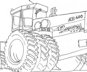 Coloriage Agriculture Ensileuse &agrave; d&eacute;couper