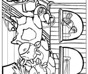 Coloriage Agriculture La vache