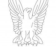 Coloriage Le symbole d'Aigle