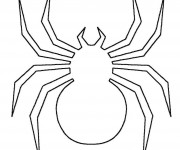 Coloriage Araign&eacute;e &agrave; compl&eacute;ter