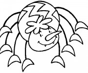 Coloriage Araign&eacute;e d&eacute;cor&eacute;e
