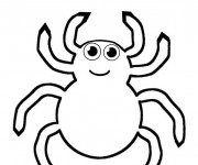 Coloriage Petite Araign&eacute;e mignonne