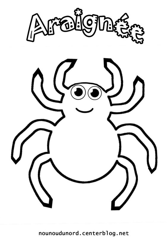 Coloriage et dessins gratuits Petite Araignée mignonne à imprimer
