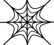 Coloriage Toile d'Araign&eacute;e artistique