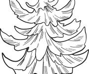 Coloriage Dessin d'arbre r&eacute;aliste d&eacute;taill&eacute;