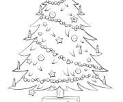 Coloriage Sapin et cadeaux