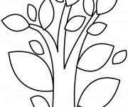 Coloriage Abstrait Arbre