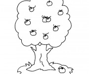 Coloriage et dessins gratuit Arbre Printemps à imprimer