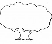 Coloriage et dessins gratuit Arbre simple à imprimer