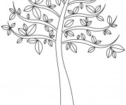 Coloriage Une belle Arbre