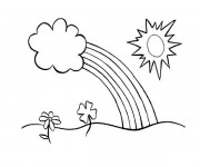 Coloriage Arcenciel gratuit à imprimer