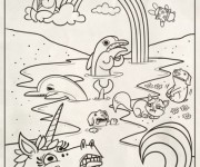 Coloriage Arcenciel gratuit à imprimer