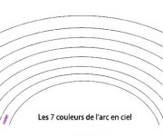 Coloriage Arc-en-ciel facile