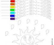 Coloriage et dessins gratuit Les couleurs de L'Arc-en-ciel à imprimer