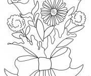 Coloriage et dessins gratuit Bouquet de fleurs à télécharger  à imprimer
