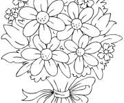 Coloriage et dessins gratuit Bouquet de fleurs différentes à imprimer