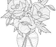 Coloriage et dessins gratuit Bouquet de fleurs gratuit à imprimer