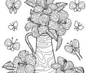 Coloriage Bouquet de fleurs mandala