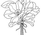 Coloriage Bouquet de fleurs pour l'&eacute;t&eacute;